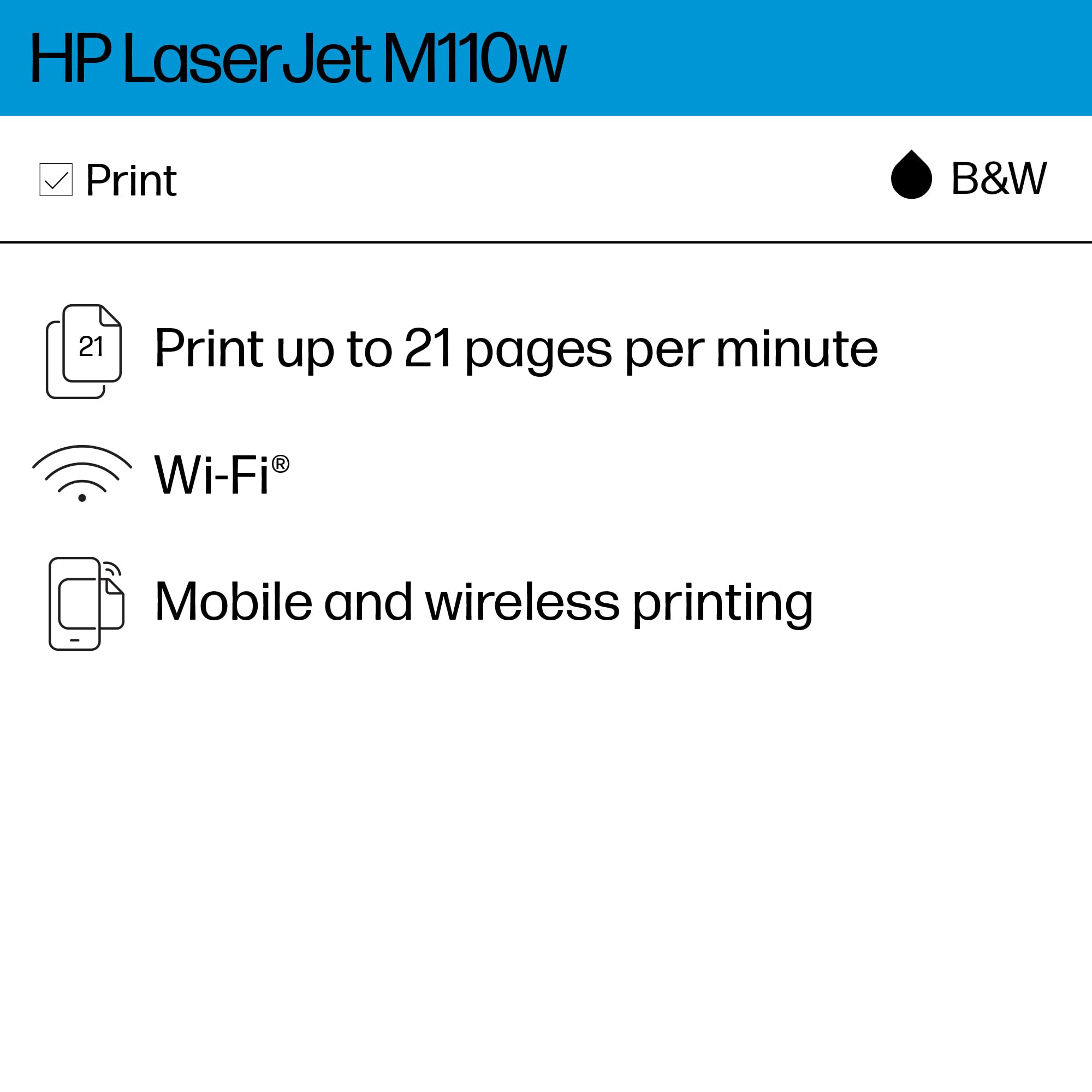 Foto 3 pulgar | Impresora Inalámbrica Hp Laserjet M110w Imprime 21 Ppm En Blanco Y Negro - Venta Internacional.