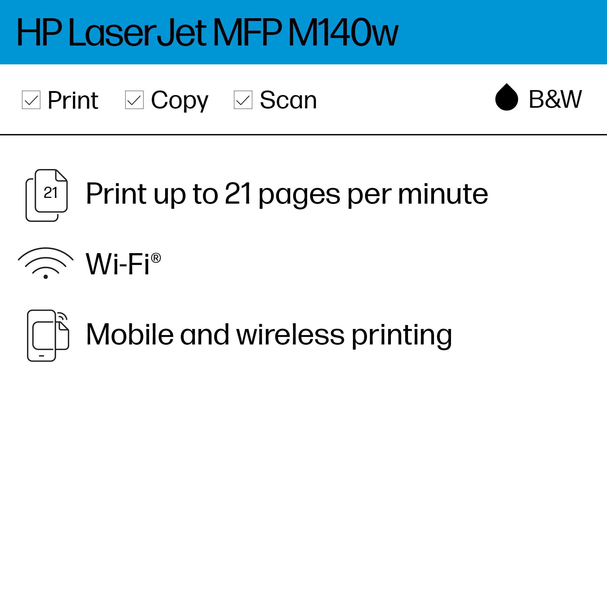 Foto 3 pulgar | Impresora Hp Laserjet Mfp M140w Inalámbrica: Impresión Y Copia - Venta Internacional.