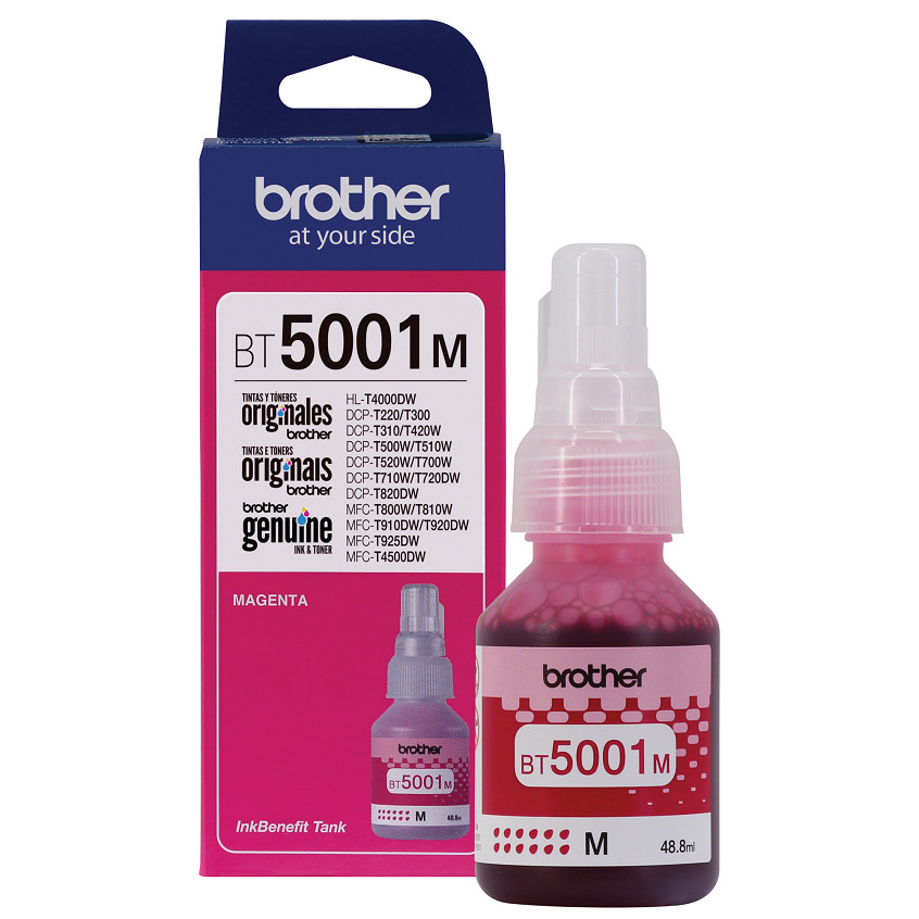 Foto 3 pulgar | Tinta Brother BT5001M Magenta de Alto Rendimiento para Impresoras Inkjet T300/T500/T700/T800