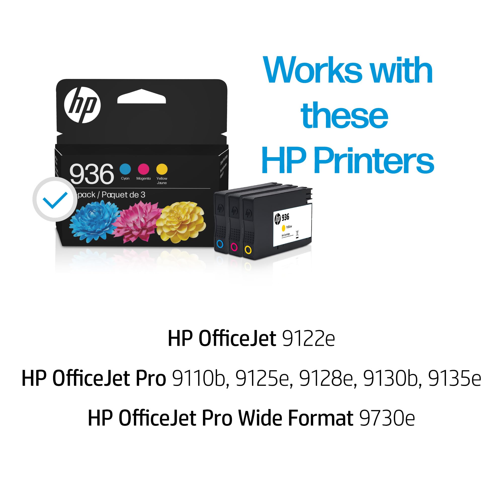 Foto 2 | Cartuchos De Tinta Hp 936 De Rendimiento Estándar Cian/magenta/amarillo, Paquete De 3 - Venta Internacional.