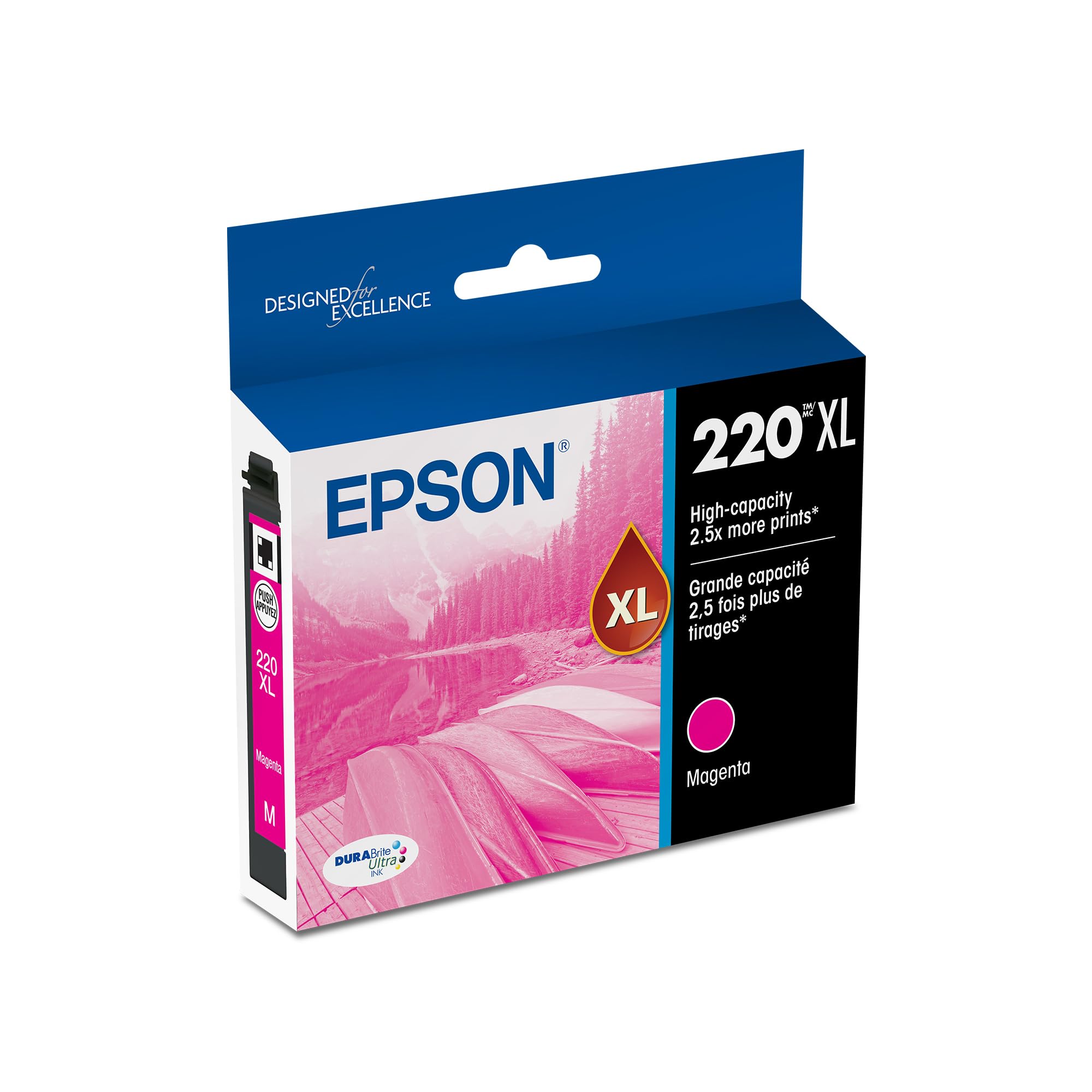 Cartucho De Tinta Epson 220 Durabrite Ultra High Capacity Magenta - Venta Internacional.