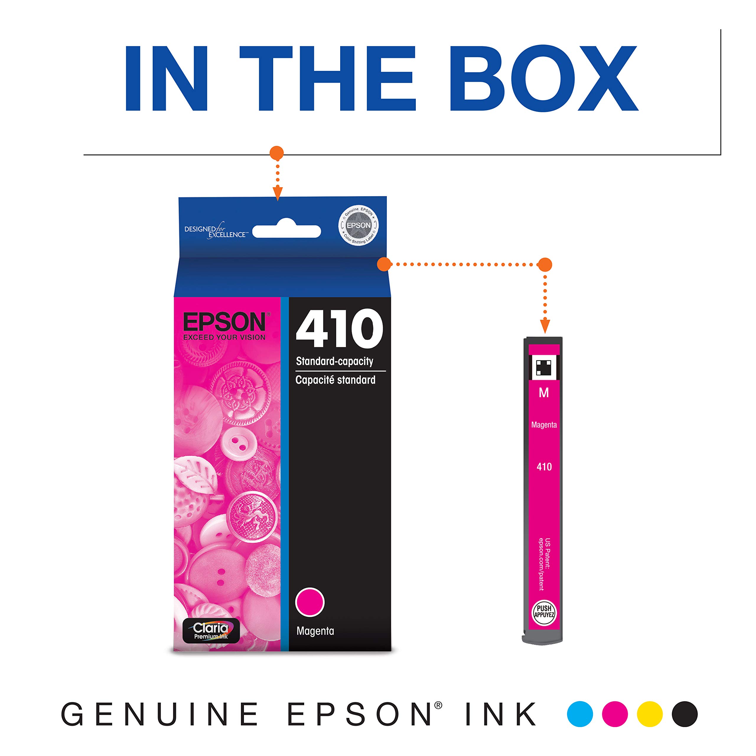 Foto 3 pulgar | Cartucho De Tinta Epson 410 Claria Premium Magenta T410320-s - Venta Internacional.