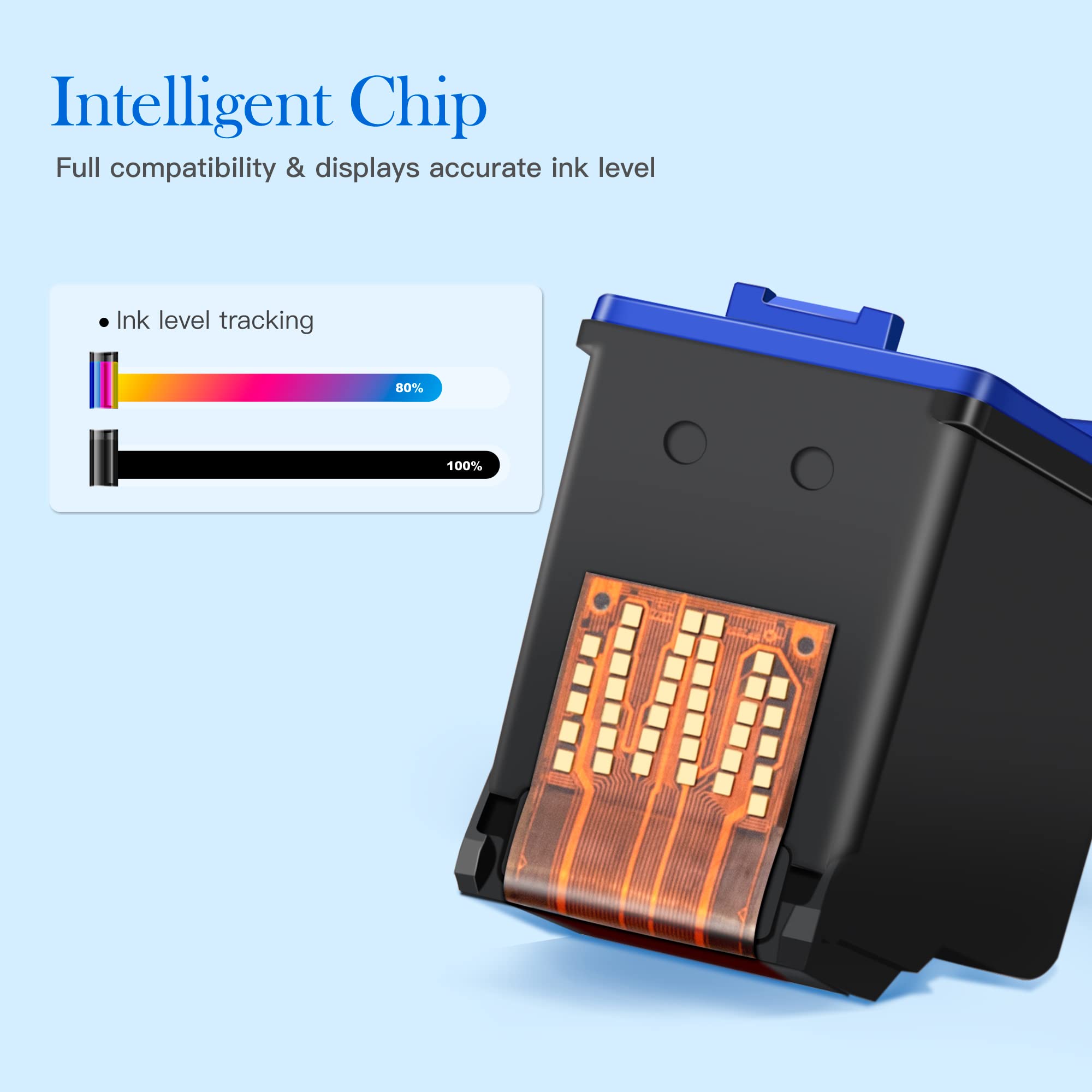 Foto 4 pulgar | Cartucho De Tinta Valuetoner Remanufacturado Hp 21xl 22xl (2 Negros, 1 Tricolor) - Venta Internacional.