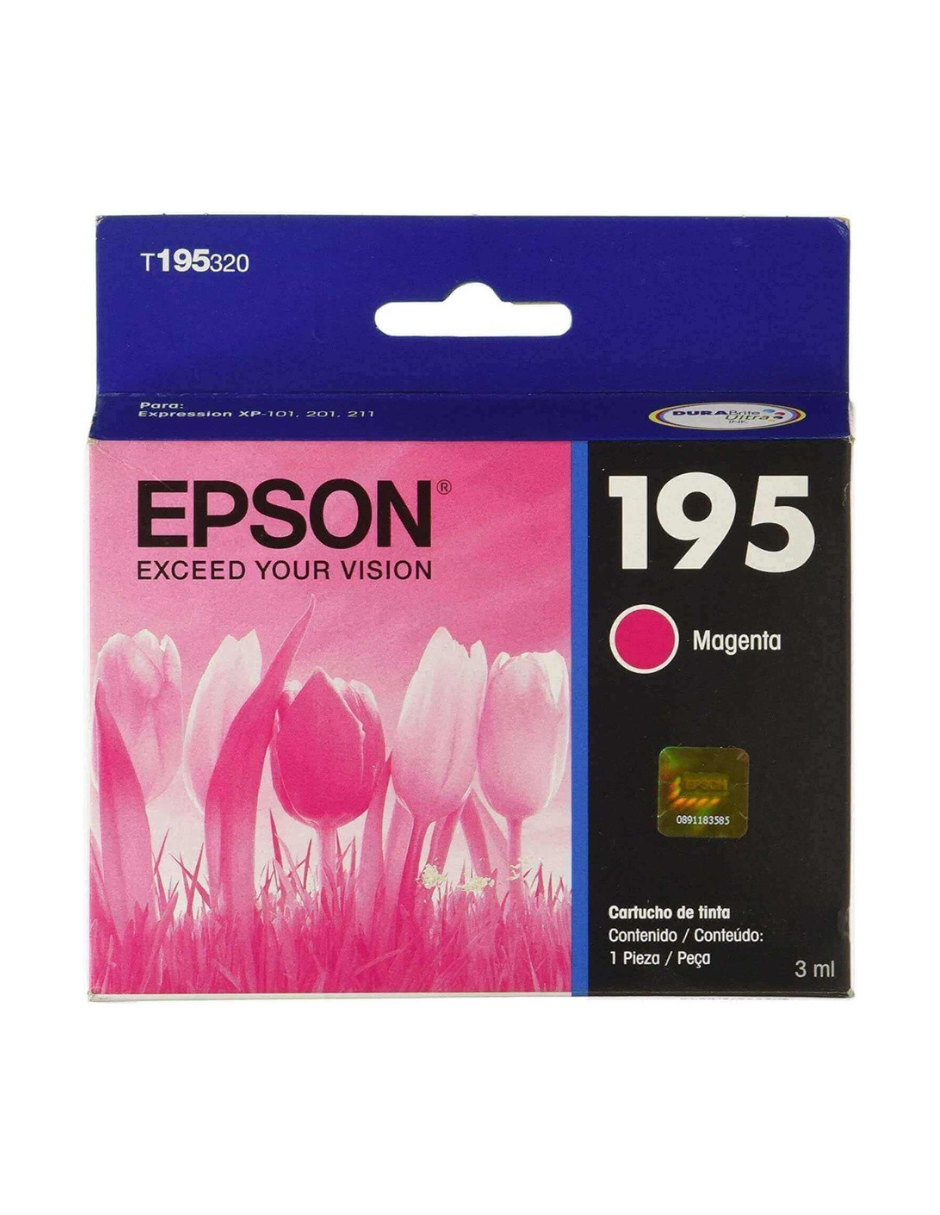 Foto 3 pulgar | Cartucho De Tinta Epson 195 Color Magenta T195320-al 3ml 1 Pieza