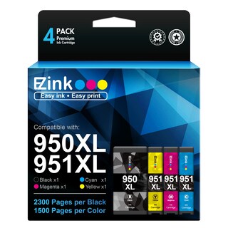 Foto 1 | Cartucho De Tinta E-z Ink Compatible Para Hp 950xl 951xl, Paquete De 4 - Venta Internacional.