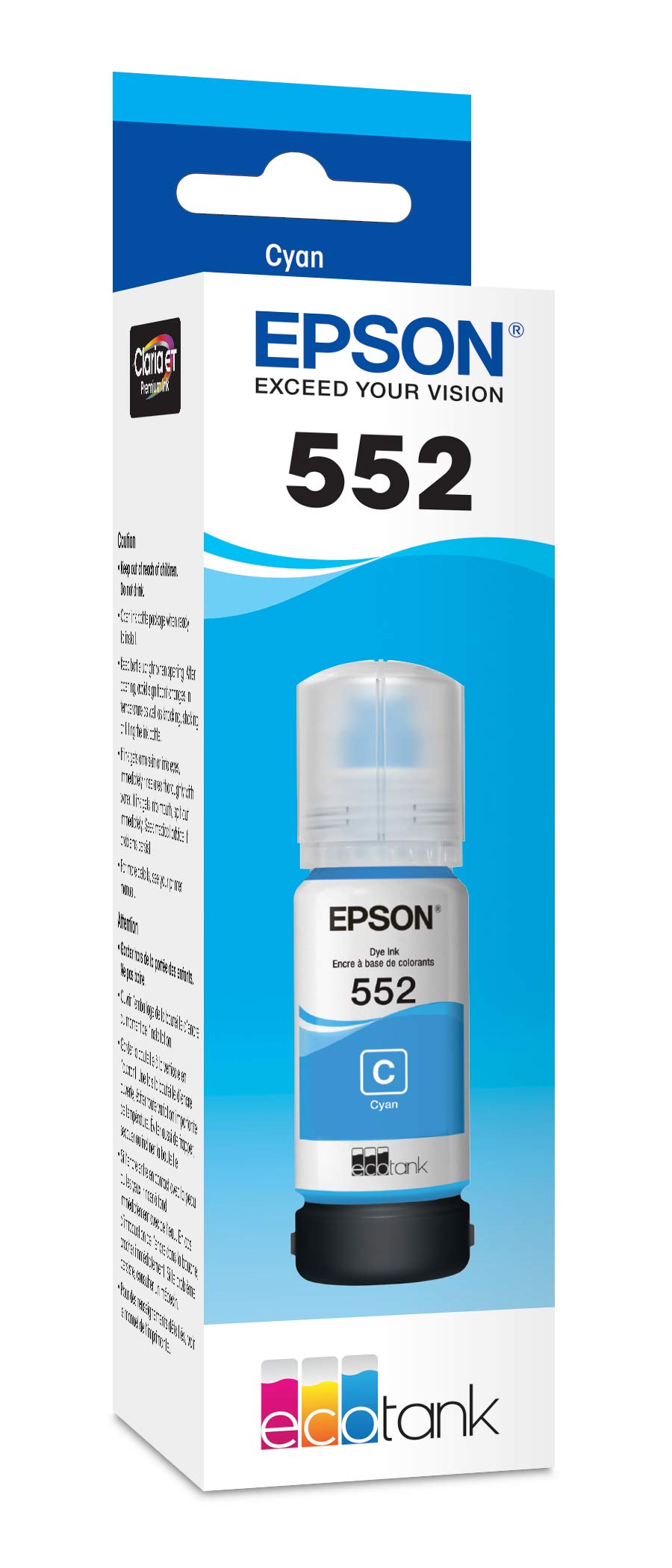 Foto 3 pulgar | Botella De Tinta Epson Claria Et Premium T552220 Cyan (paquete De 2) - Venta Internacional.