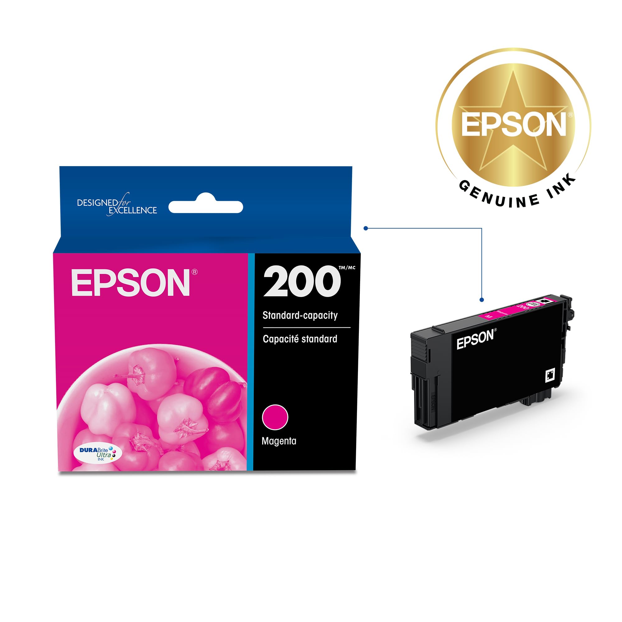 Foto 3 pulgar | Cartucho De Tinta Epson 200 Durabrite Ultra Magenta T200320 - Venta Internacional.