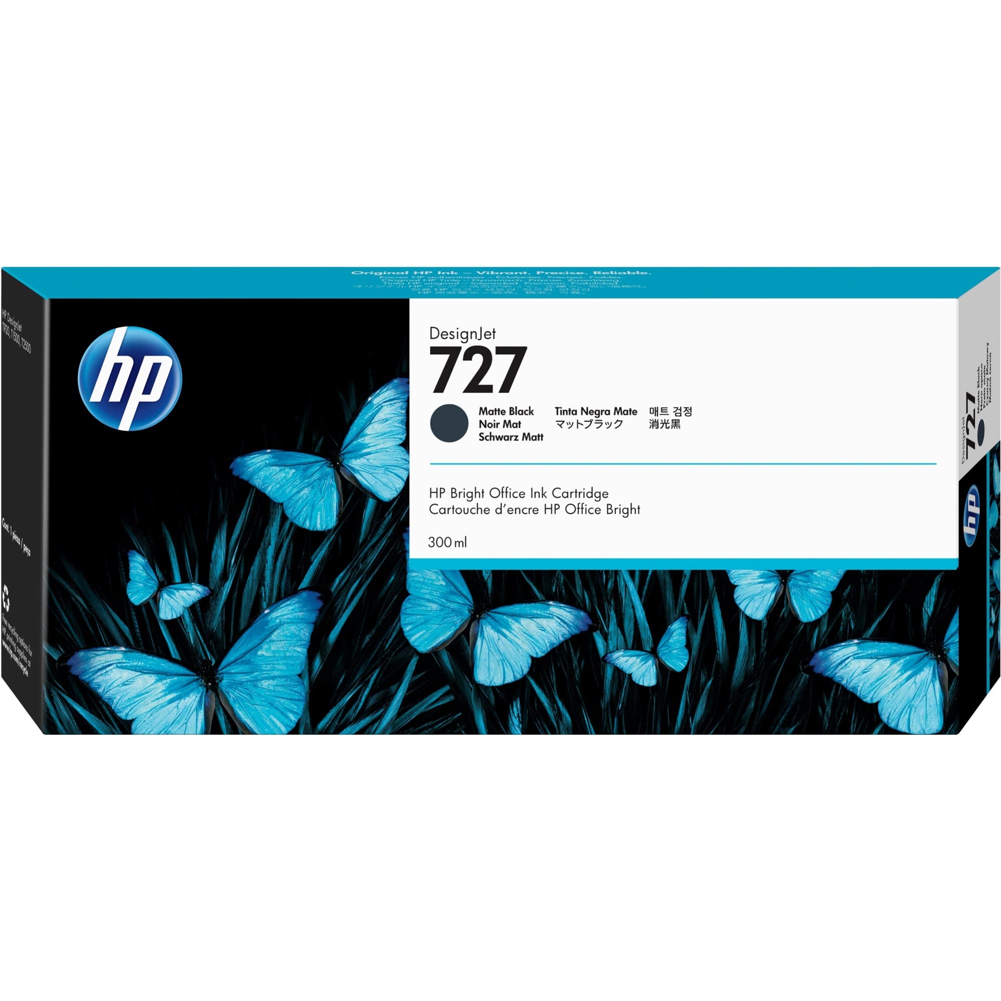 Foto 1 | Cartucho De Tinta Hp 727 C1q12a Negro Mate para Designjet - Venta Internacional