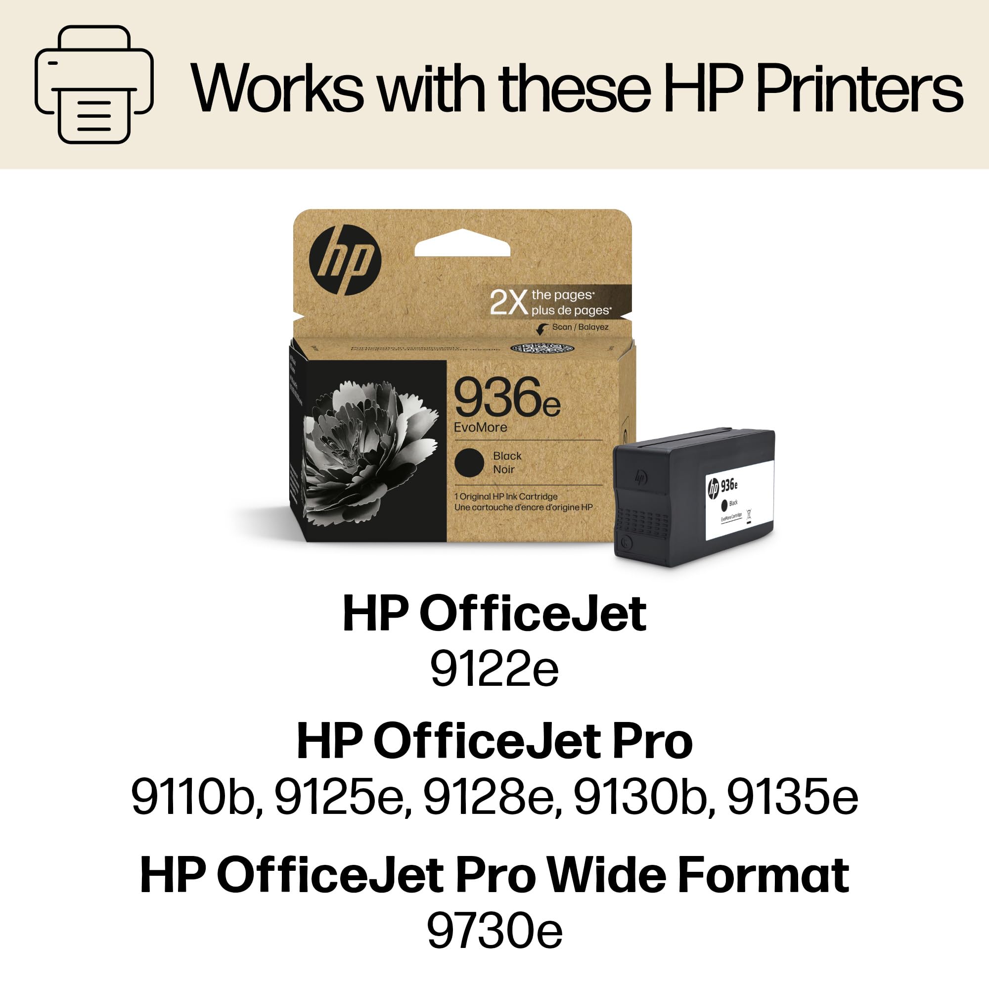 Foto 2 | Cartucho De Tinta Hp 936e Evomore Negro Officejet 9120/pro 9100 - Venta Internacional.