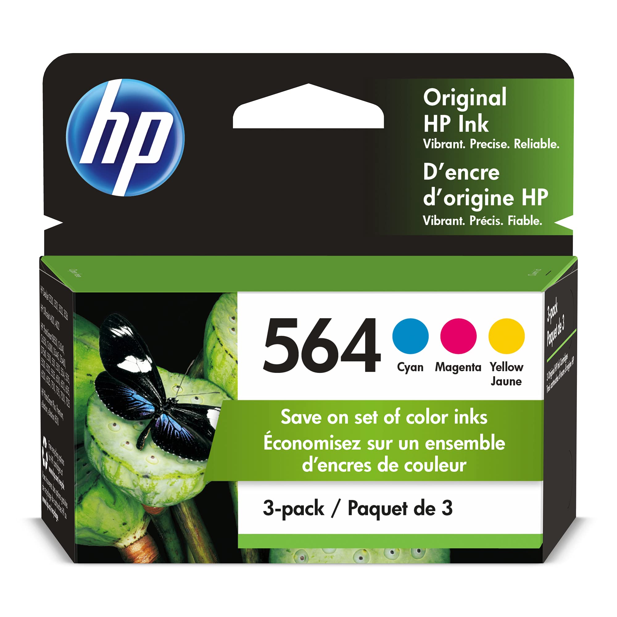 Foto 1 | Cartuchos De Tinta Hp 564 Cian, Magenta Y Amarillo (paquete De 3) - Venta Internacional.