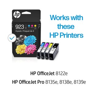 Foto 2 | Cartuchos De Tinta Hp 923 Negro Cian Magenta Y Amarillo (paquete De 4) - Venta Internacional.