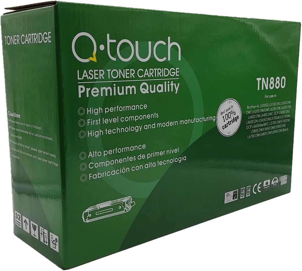 Foto 2 pulgar | Tóner Genérico Qtouch Tn880 Compatible Con Brother Hl Y Mfc  Alto Rendimiento