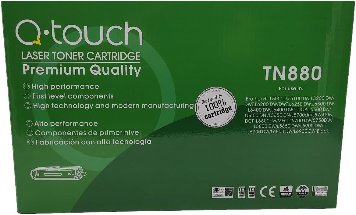Foto 3 pulgar | Tóner Genérico Qtouch Tn880 Compatible Con Brother Hl Y Mfc  Alto Rendimiento