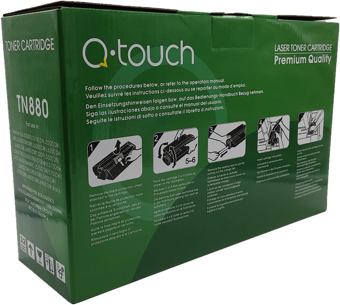 Foto 5 pulgar | Tóner Genérico Qtouch Tn880 Compatible Con Brother Hl Y Mfc  Alto Rendimiento