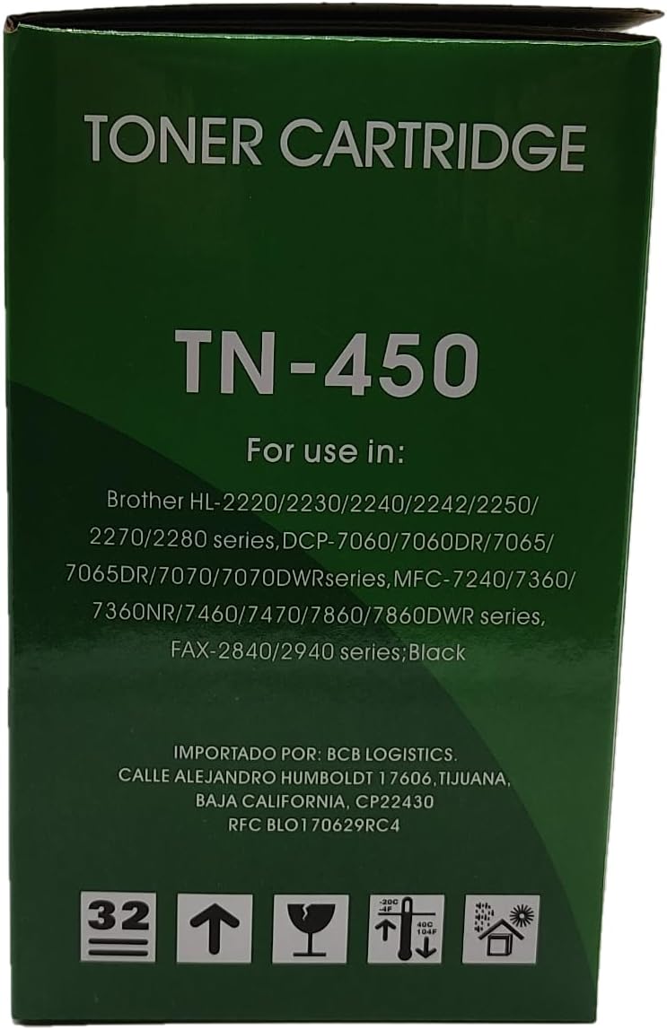Foto 5 pulgar | Tóner Genérico Tn-450 Negro Para Brother Hl-2270dw | 2600 Impresiones Aprox.