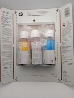 Foto 4 | Paquete de 3 Botellas Tinta Colores Cian Magenta y Amarillo Originales Hp Gt52