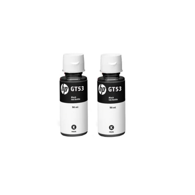 Paquete De 2 Botellas Tinta Negra Originales Hp Gt53 Gt51 Gt51xl