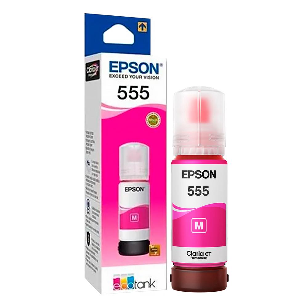 Foto 3 pulgar | Kit 5 Botellas Tinta Epson T555 L8180 L8160 70ml T555aclmp-v2