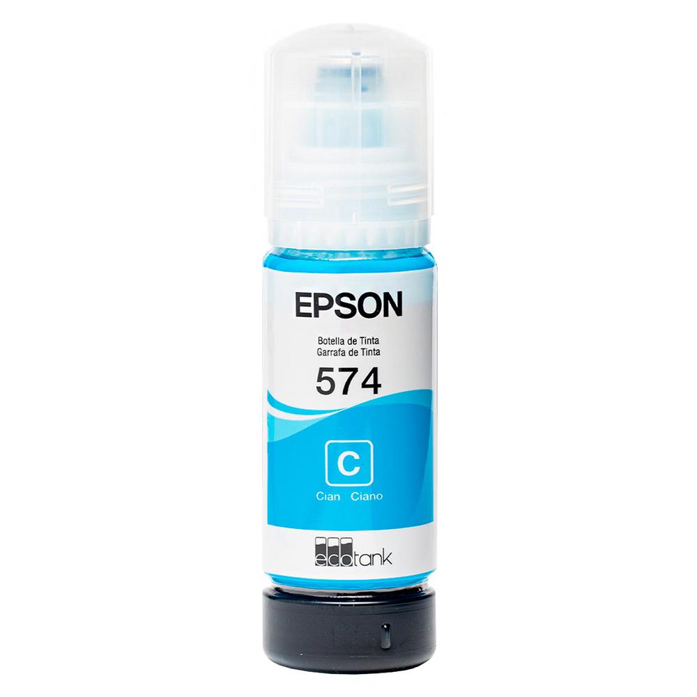 Botella Tinta Epson T574 L8050 L18050 Cyan 70ml T574220-al $499