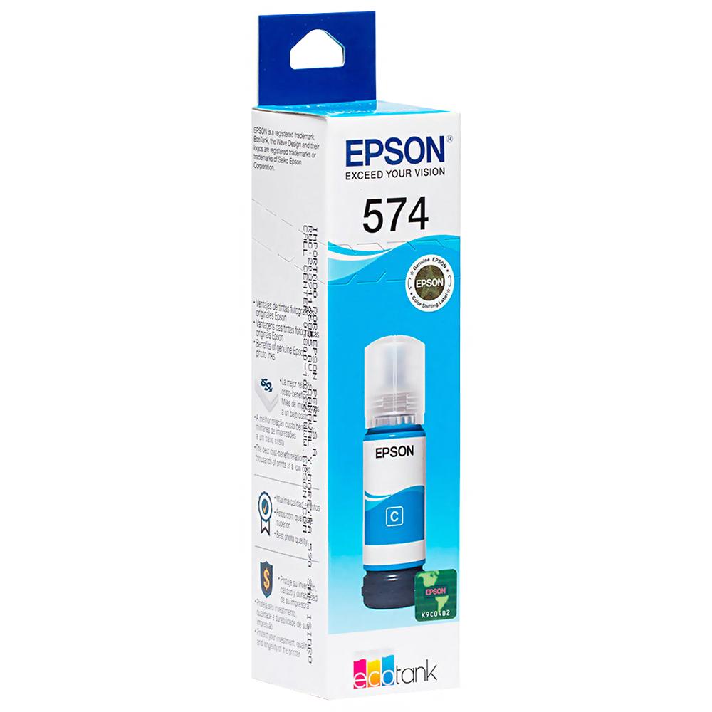 Foto 4 pulgar | Botella Tinta Epson T574 L8050 L18050 Cyan 70ml T574220-al