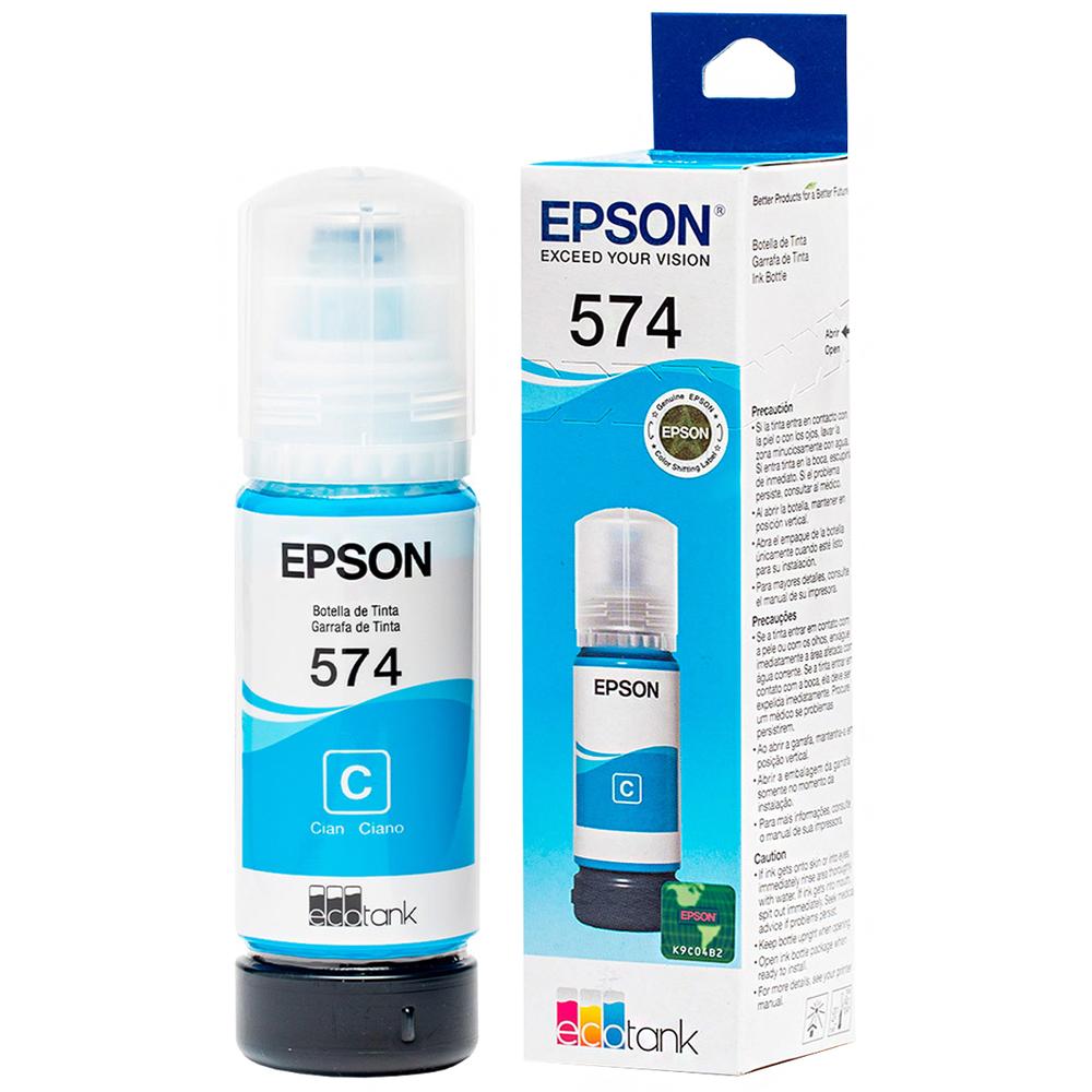 Foto 5 pulgar | Botella Tinta Epson T574 L8050 L18050 Cyan 70ml T574220-al