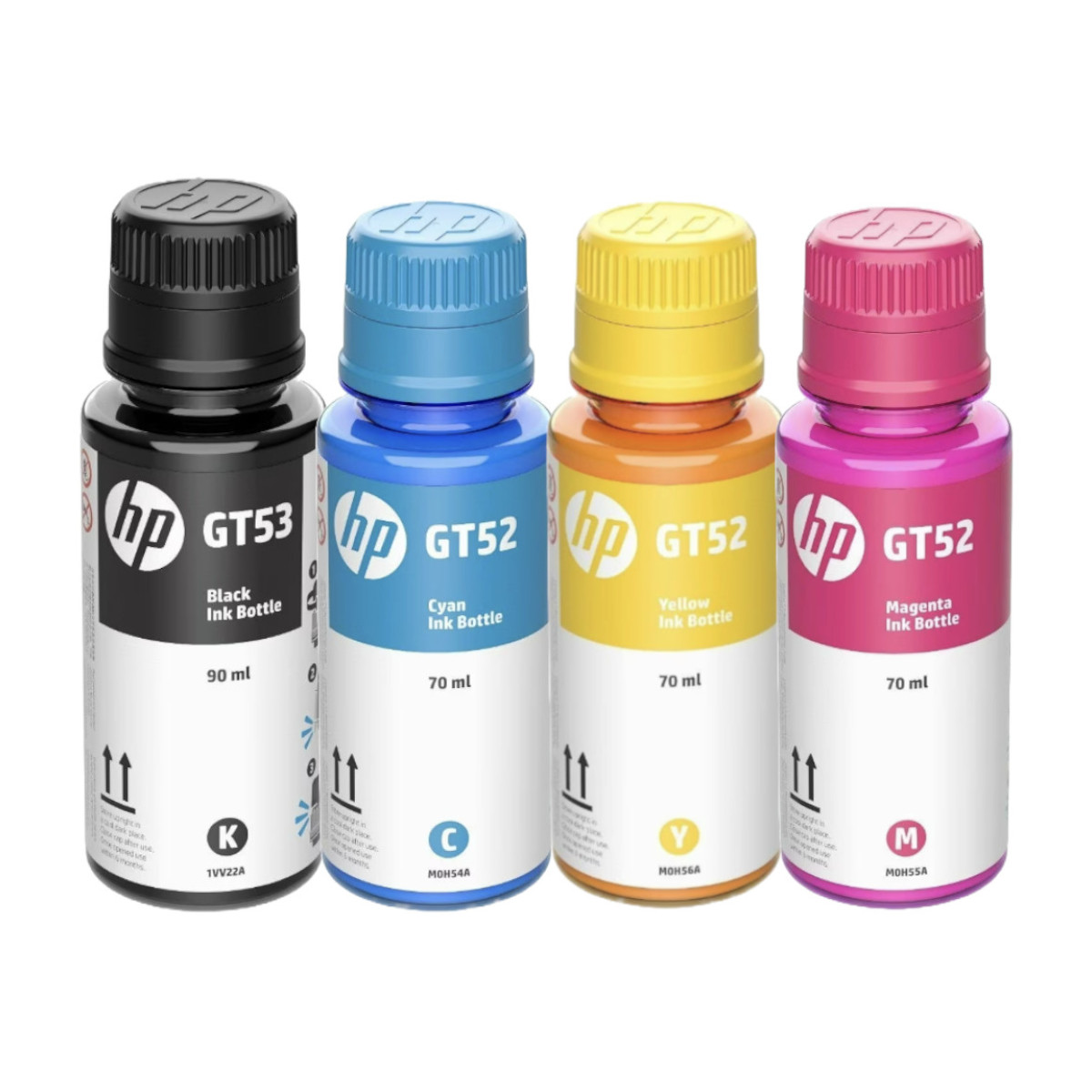 Tintas Impresora HP 4 Pack = 3 Color (GT52) + 1 Negra (GT53)