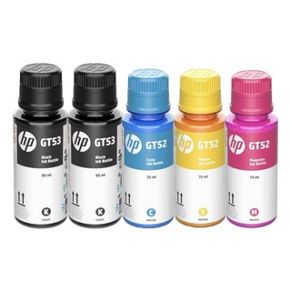 Foto 1 | Tintas Impresora HP 5 Pack = 3 Color (GT52) y 2 Negra (GT53)