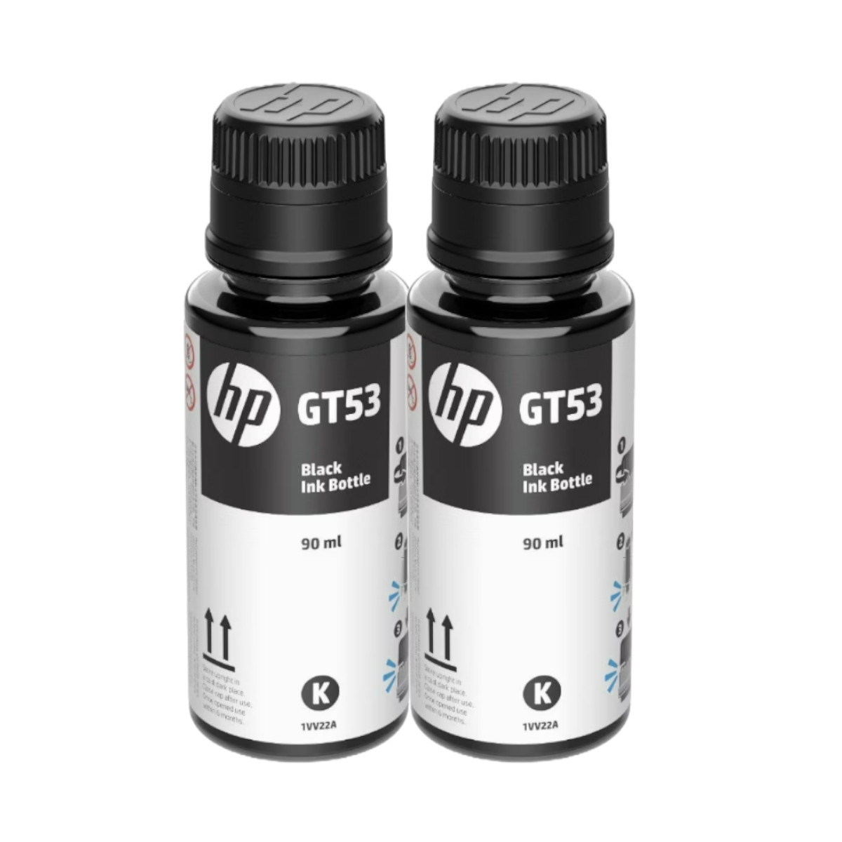 Foto 2 pulgar | Tintas para Impresora Hp Gt53 (1vv22al) Negro 90 ml 2 Piezas