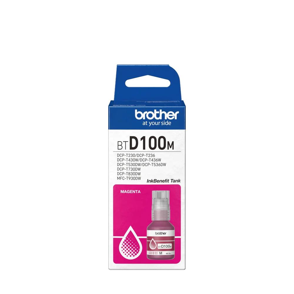 Foto 2 | Botella de Tinta Brother Magenta Alto Rendimiento BTD100M