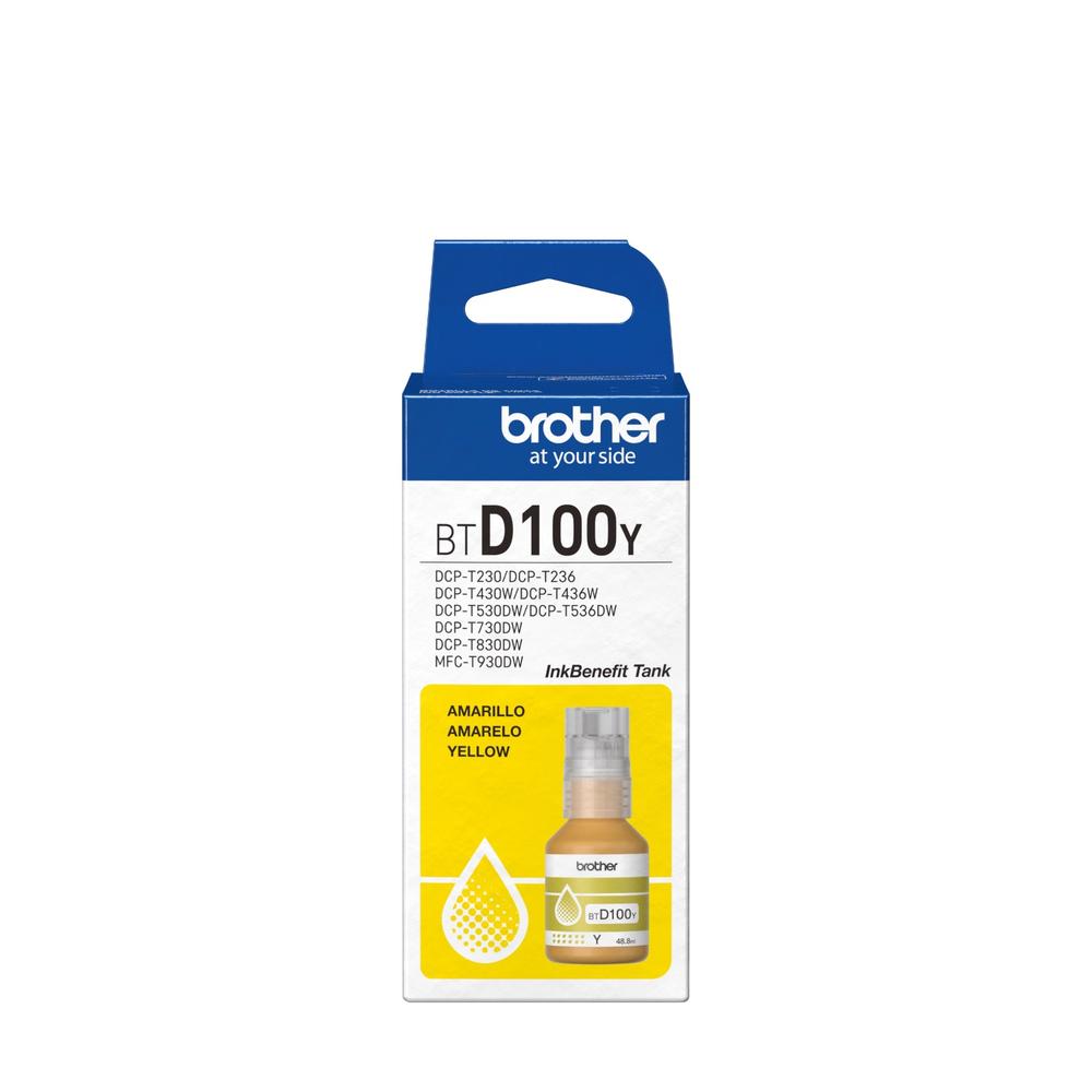 Foto 3 pulgar | Botella de Tinta Brother Amarillo Alto Rendimiento BTD100Y