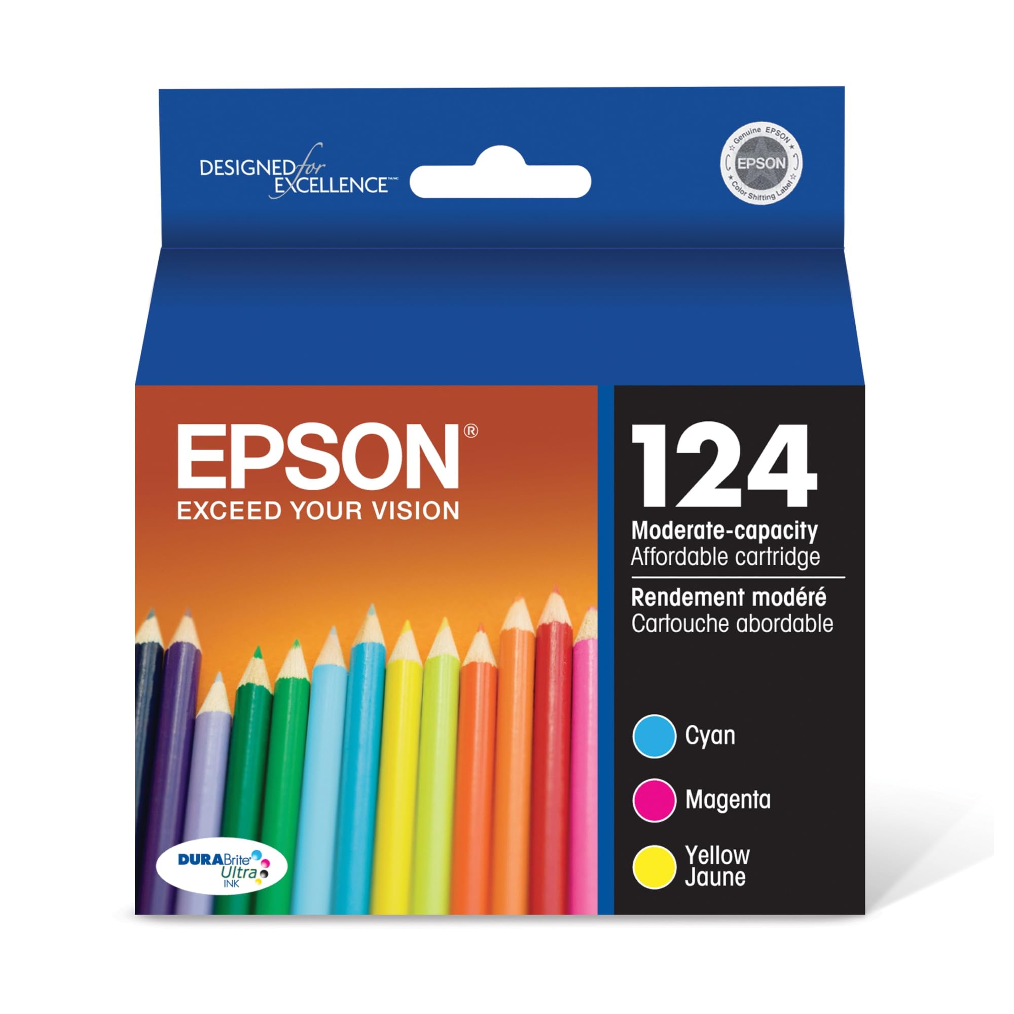 Foto 2 pulgar | Cartucho De Tinta Epson 124 Durabrite Ultra Standard Color Pack - Venta Internacional.