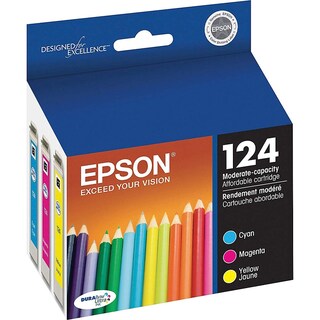 Foto 7 | Cartucho De Tinta Epson 124 Durabrite Ultra Standard Color Pack - Venta Internacional.