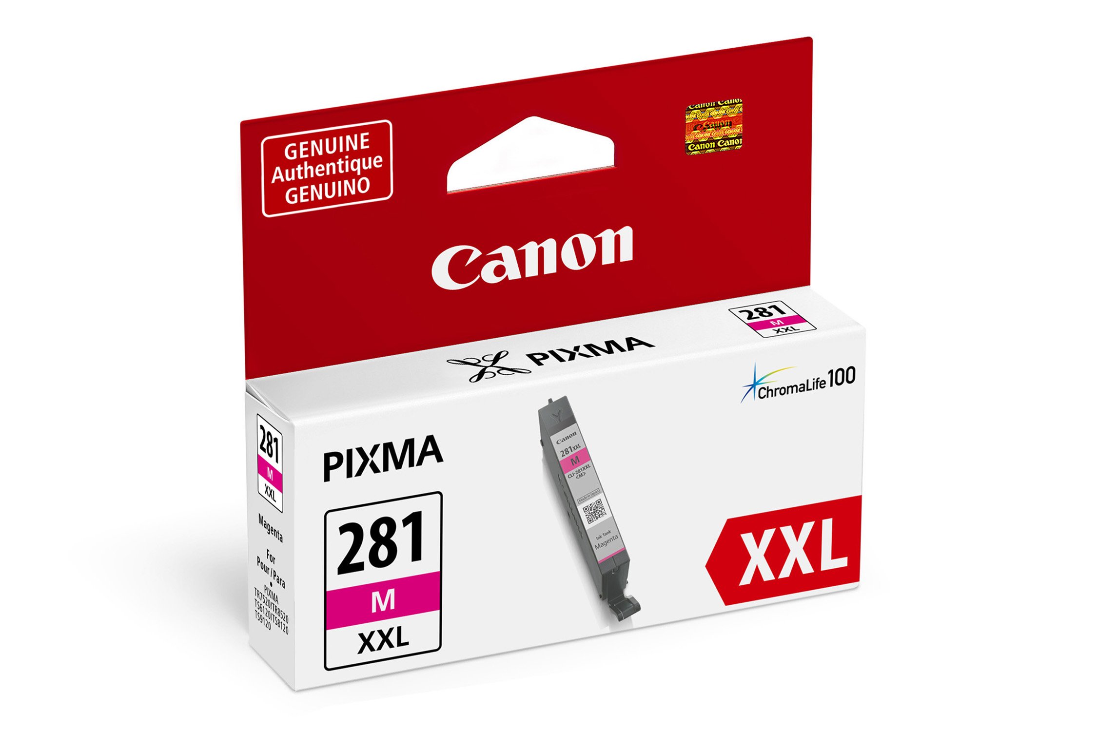 Foto 3 pulgar | Depósito de Tinta Canon CLI-281 XXL Magenta Compatible con TR8520 - Venta Internacional