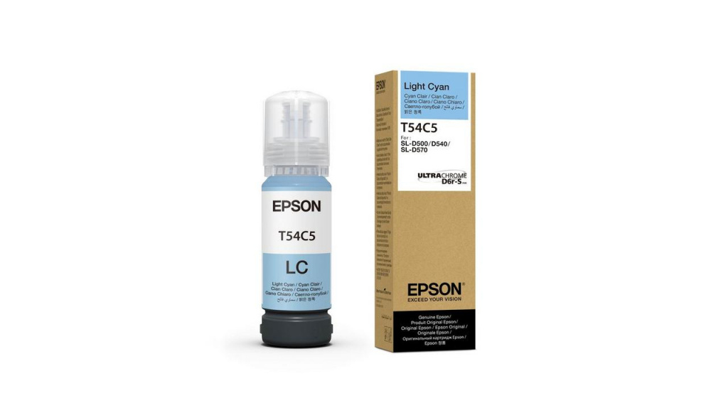 Foto 2 pulgar | Tinta Epson T54c Cian Claro 70ml T54c520 D750