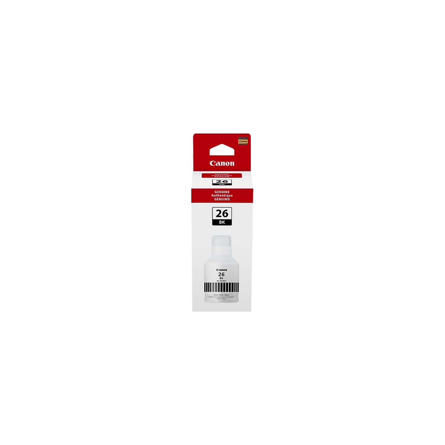Foto 2 pulgar | Botella de Tinta Canon Gi-26 Negra 135 Ml para Gx7020 Y Gx6020 - Venta Internacional