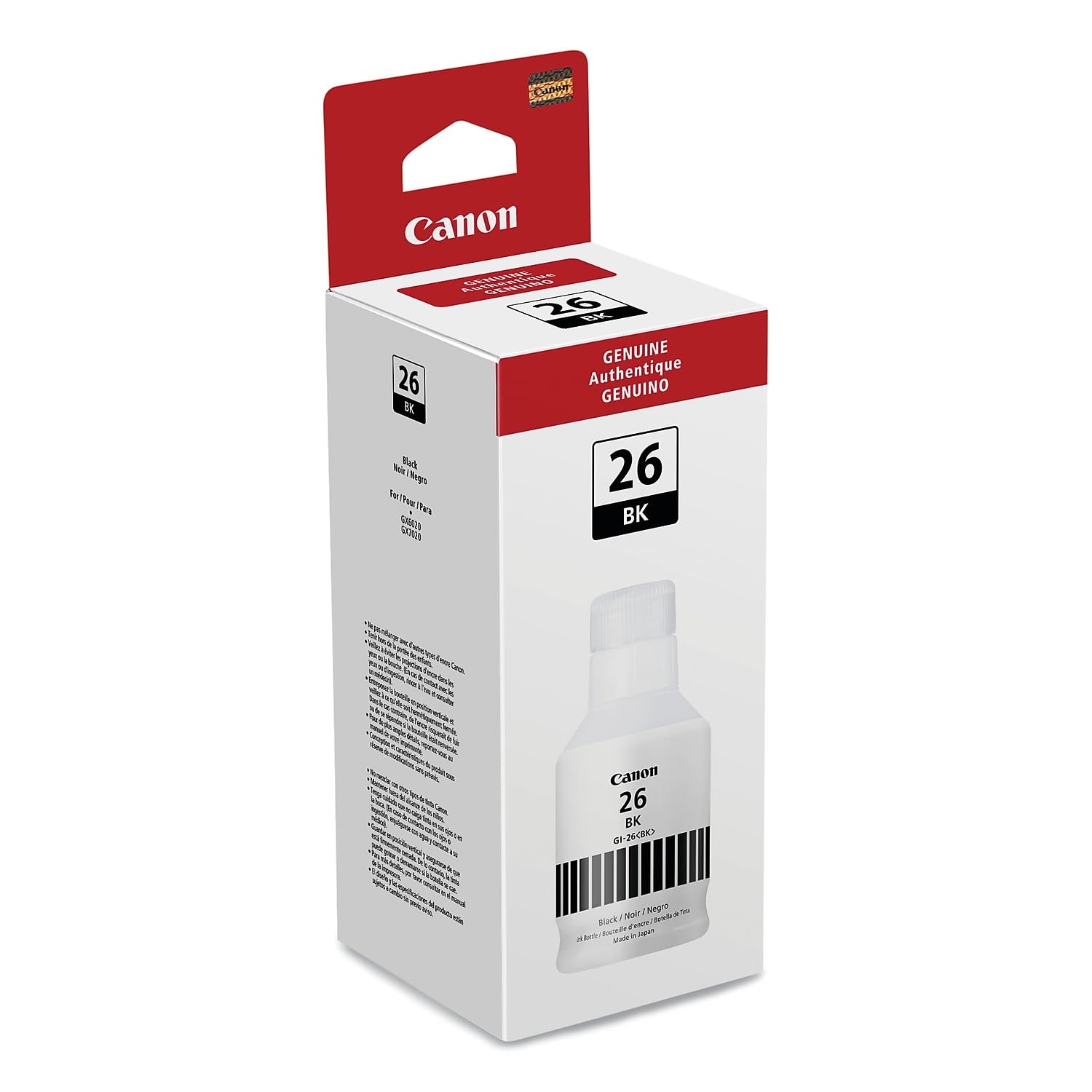Foto 4 pulgar | Botella de Tinta Canon Gi-26 Negra 135 Ml para Gx7020 Y Gx6020 - Venta Internacional
