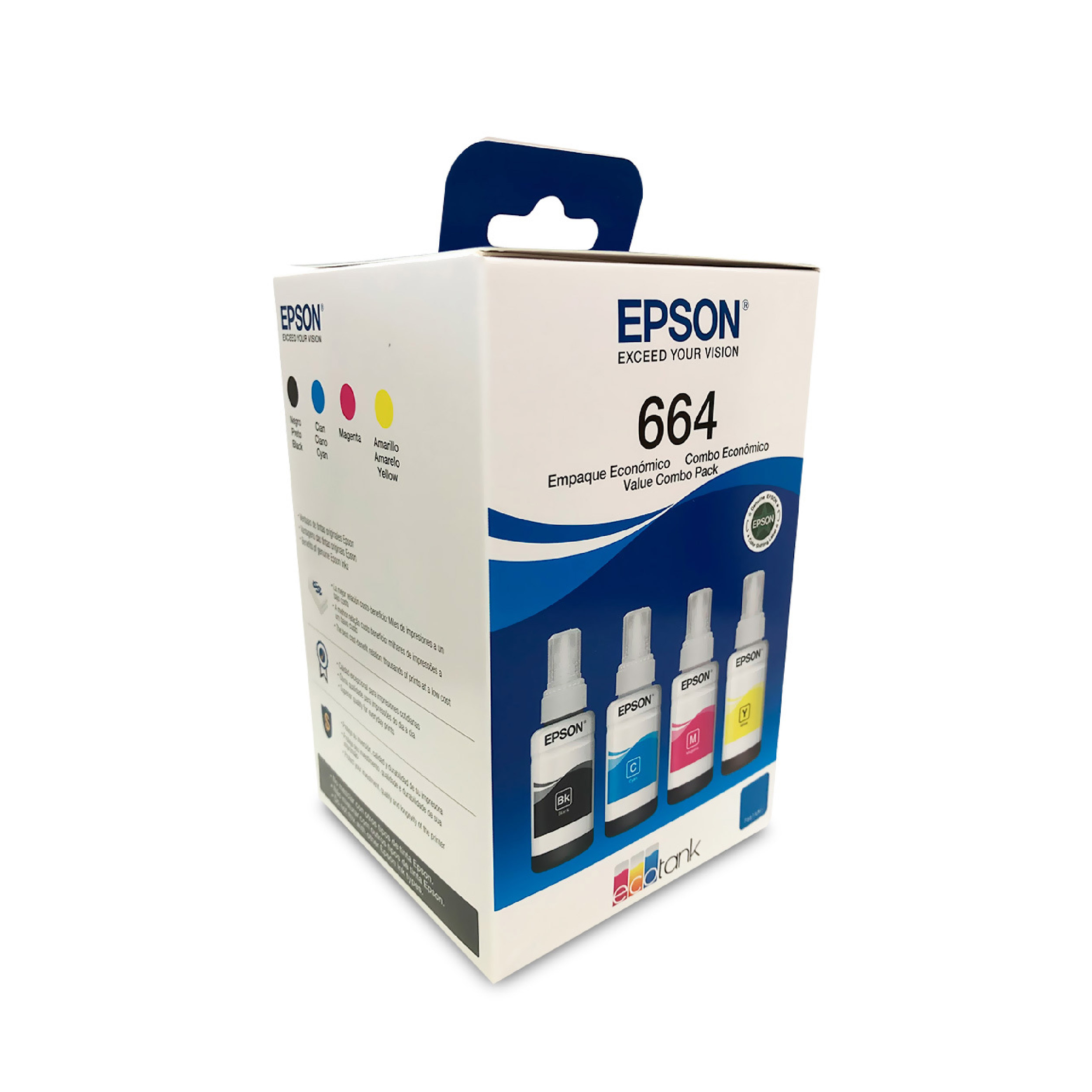 Foto 3 pulgar | Kit 4 Tintas Epson T664 Cmyk