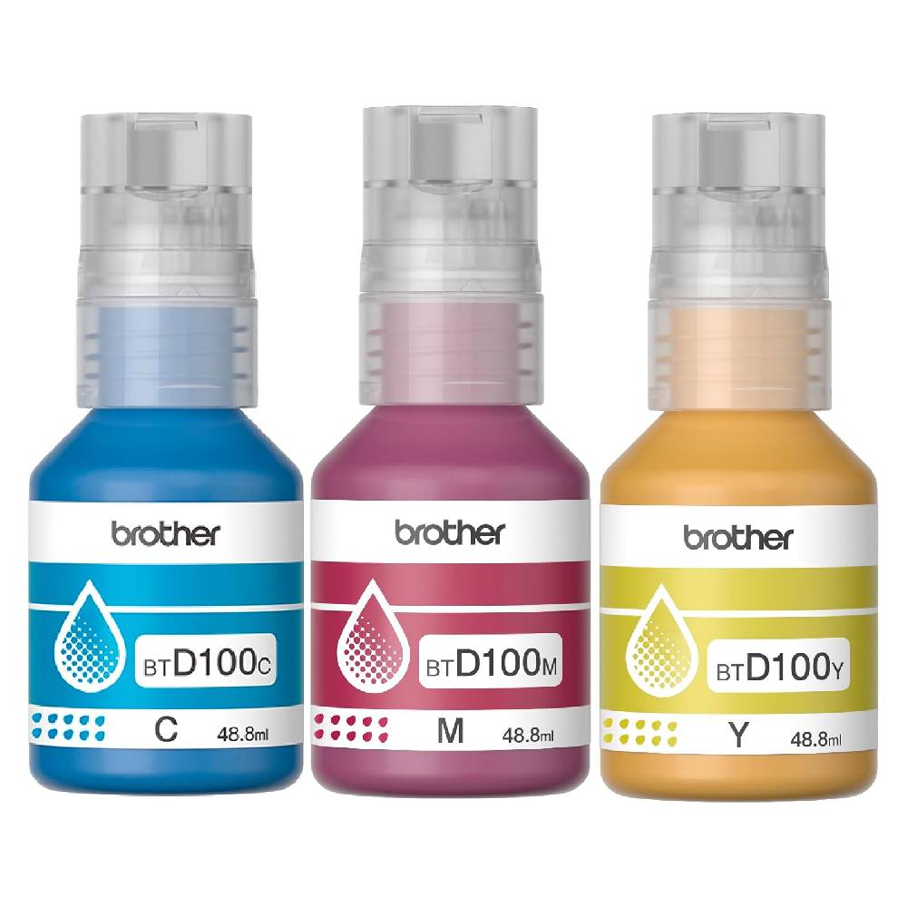 Foto 3 pulgar | Kit 3 Tintas Color Brother Btd100cl3pk Ultra Rendimiento