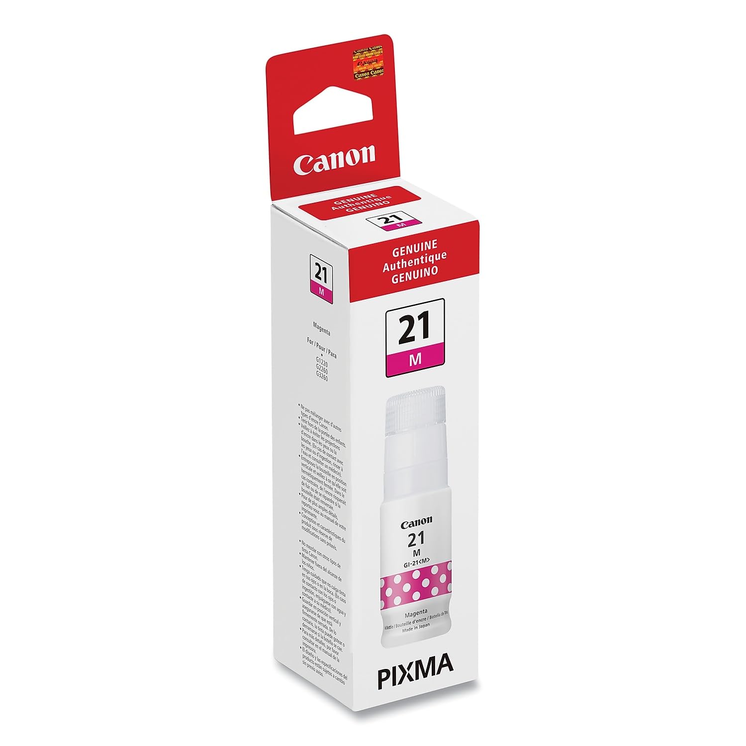 Foto 3 pulgar | Botella De Tinta Canon Gi-21 Magenta Genuina Megatank De 135 Ml, Color Magenta - Venta Internacional.