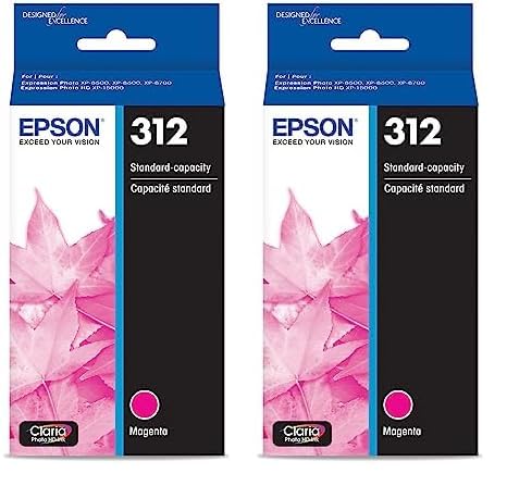 Foto 2 pulgar | Cartucho De Tinta Epson T312 Claria Photo Hd Magenta (pack De 2) - Venta Internacional.