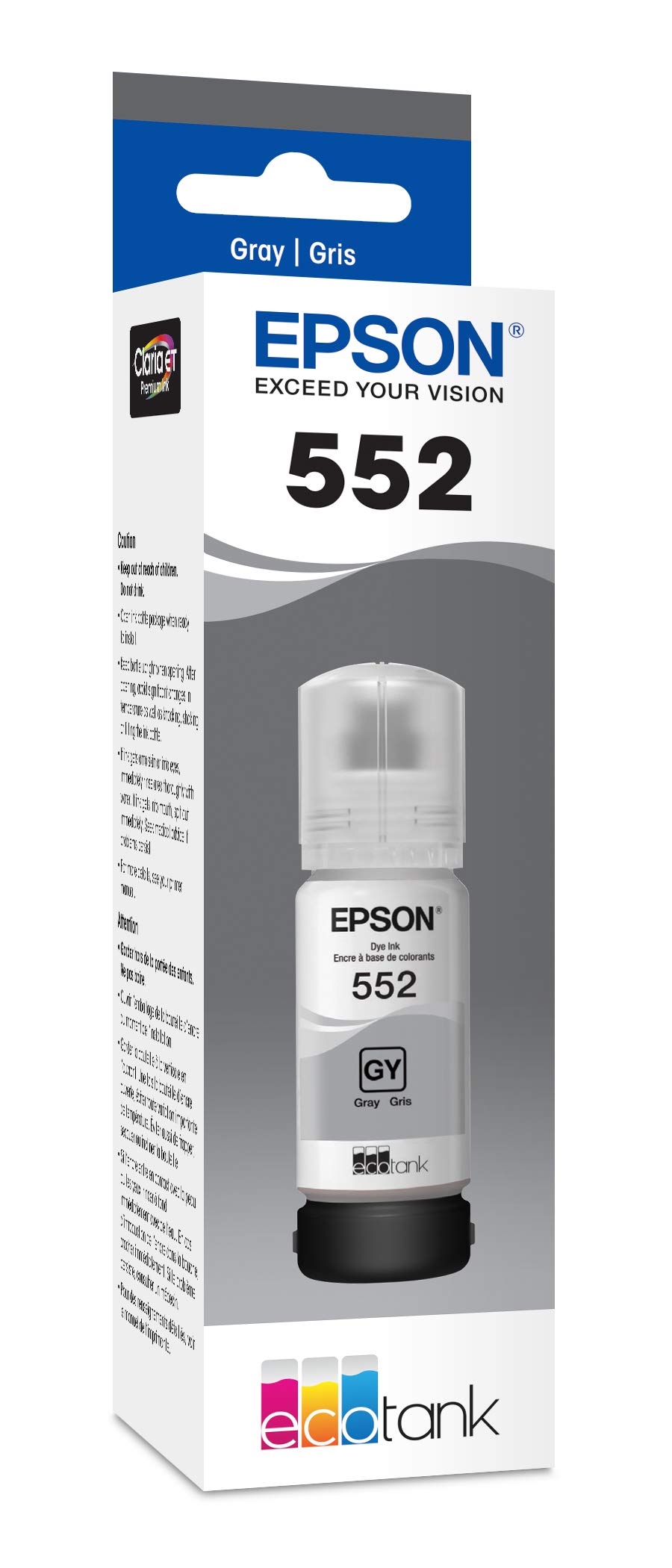 Foto 3 pulgar | Botella De Tinta Epson Claria Et Premium T552520 De Alta Capacidad Gris - Venta Internacional.