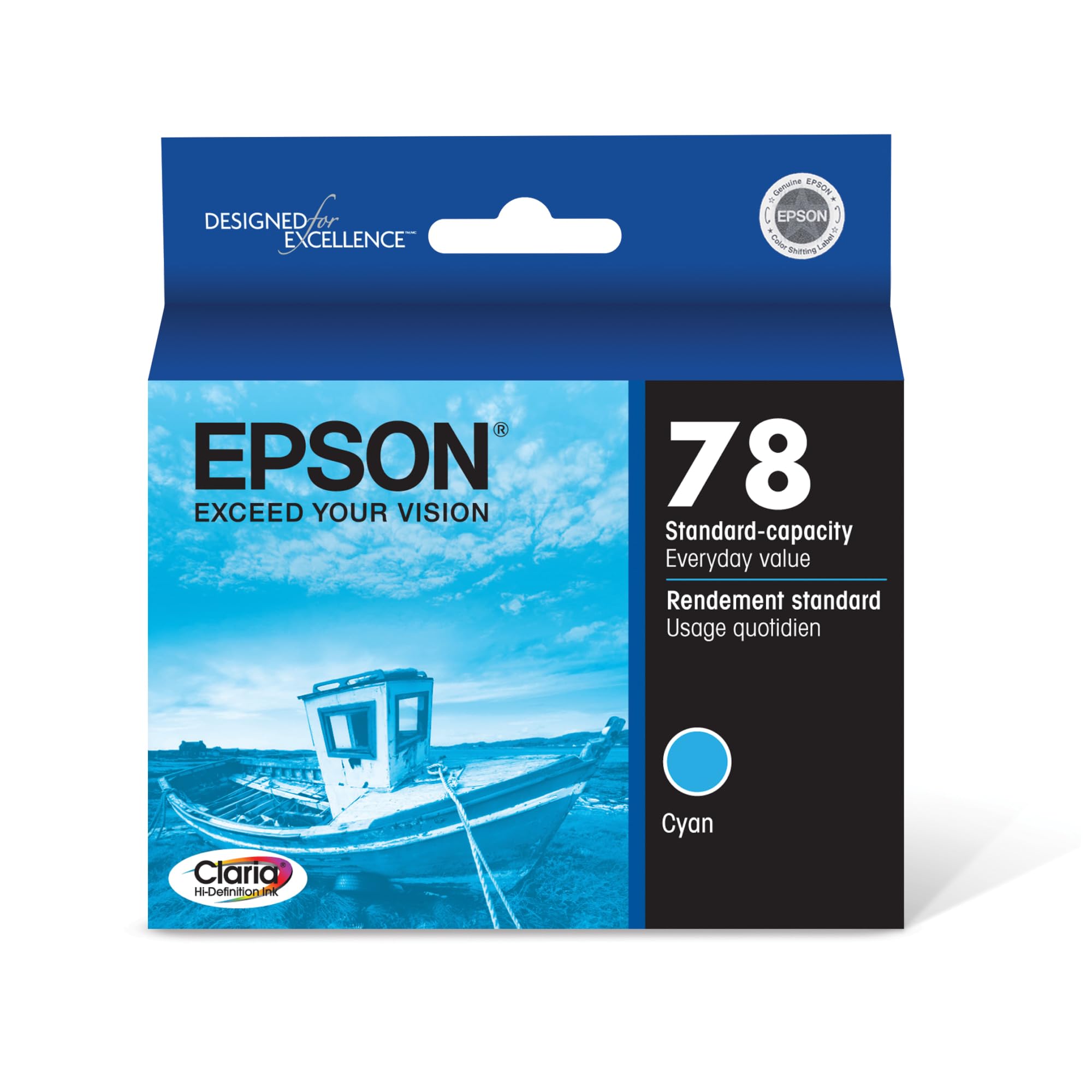 Foto 2 pulgar | Cartucho De Tinta Epson 78 Claria Hi-definition Cyan T078220 - Venta Internacional.