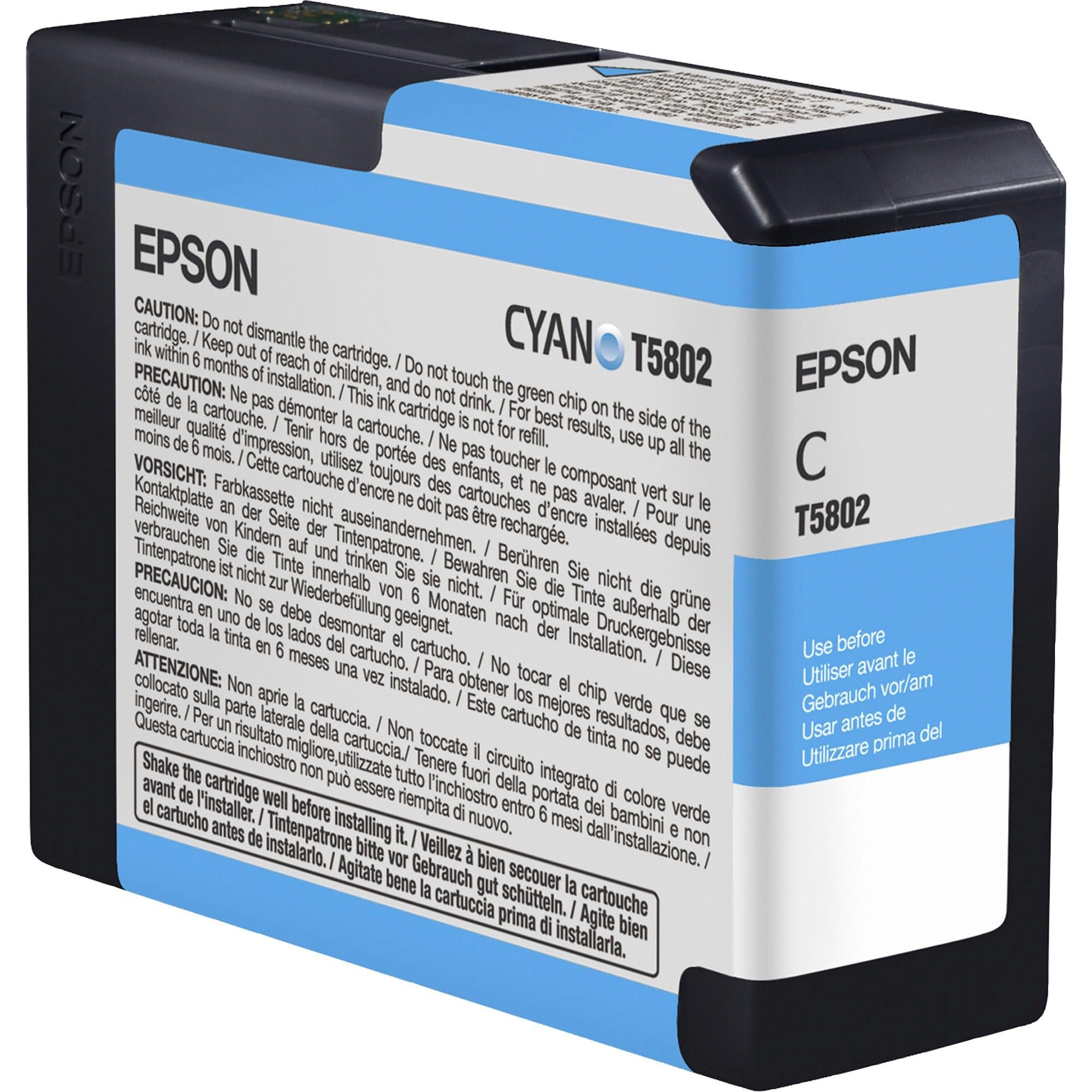 Foto 3 pulgar | Cartucho De Tinta Epson T5802 Ultrachrome K3 Cyan Para Stylus Pro 3800 Y 3880 - Venta Internacional.