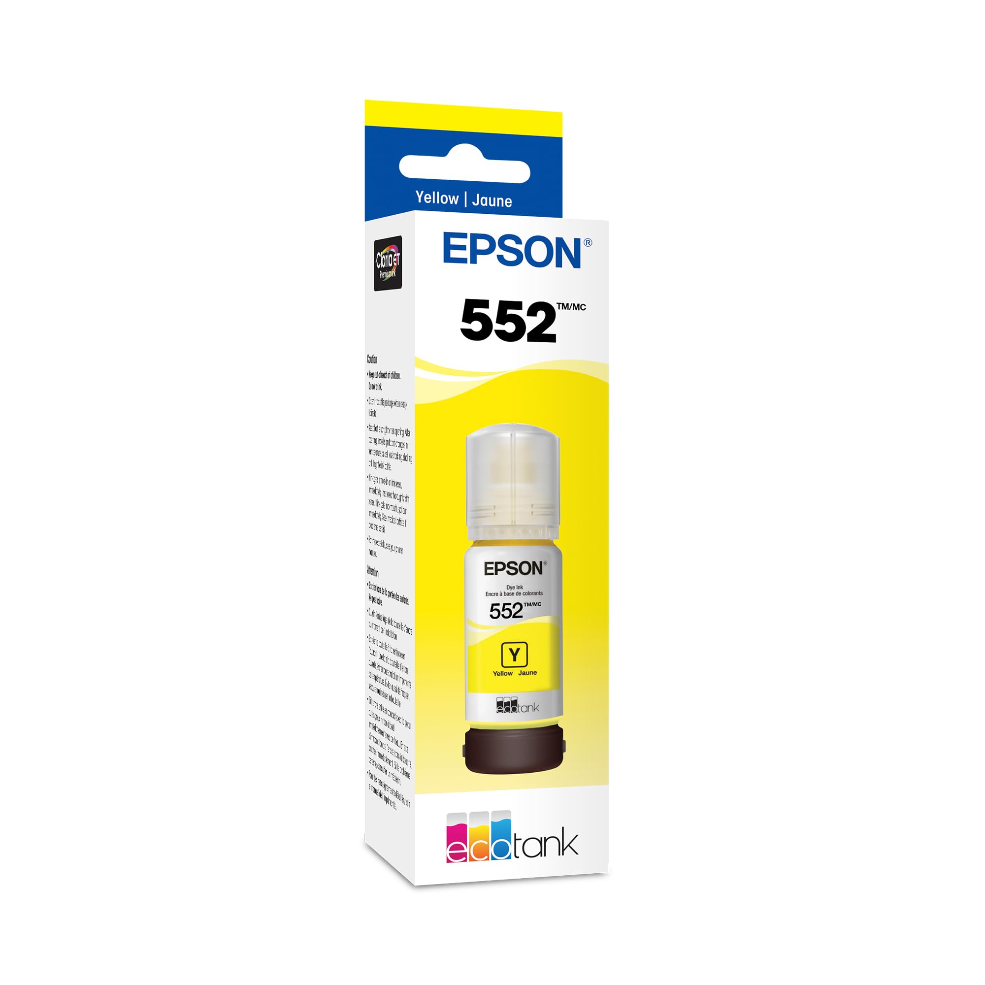 Foto 2 pulgar | Botella de Tinta Epson 552 Ecotank Amarilla 70 ml - Venta Internacional