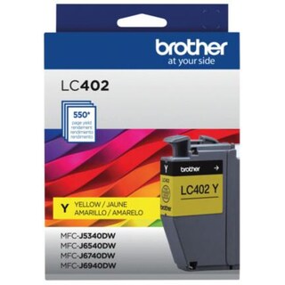 Foto 1 | Tinta Brother Lc402y Alto Rendimiento Hasta 550 Páginas Color Amarillo