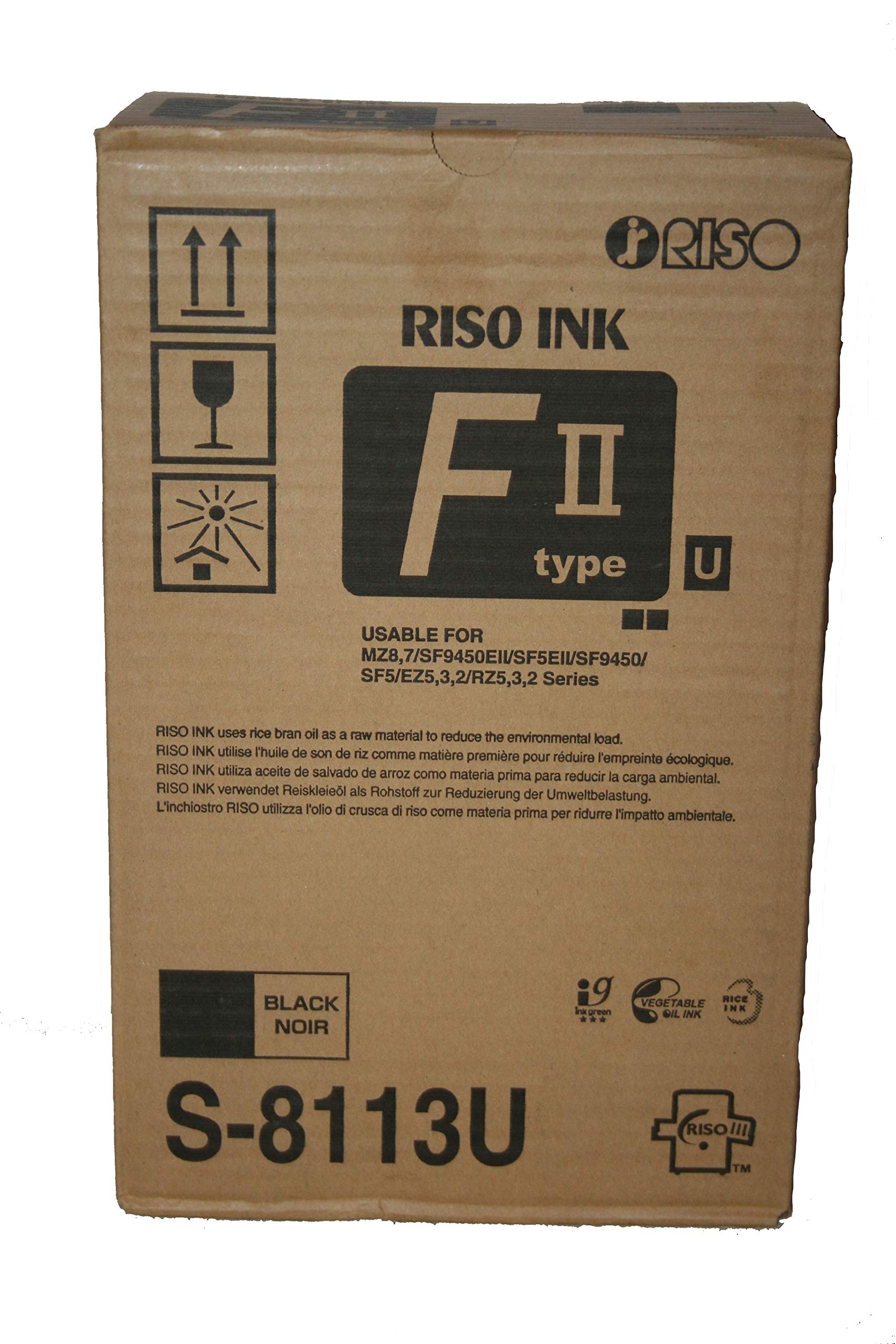Foto 2 pulgar | Caja De Tinta Riso S-8113 Negra Tipo Duplicador Tipo F Ii Risograph S8113u - Venta Internacional.