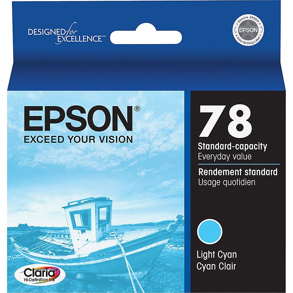 Foto 2 pulgar | Cartucho De Tinta Epson 78 Claria Hi-definition Light Cyan T078520 - Venta Internacional.