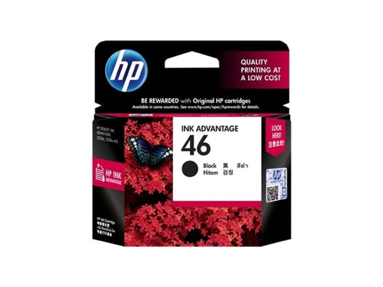 Foto 2 pulgar | Hewlett Packard - Tinta Negra Hp 46 0