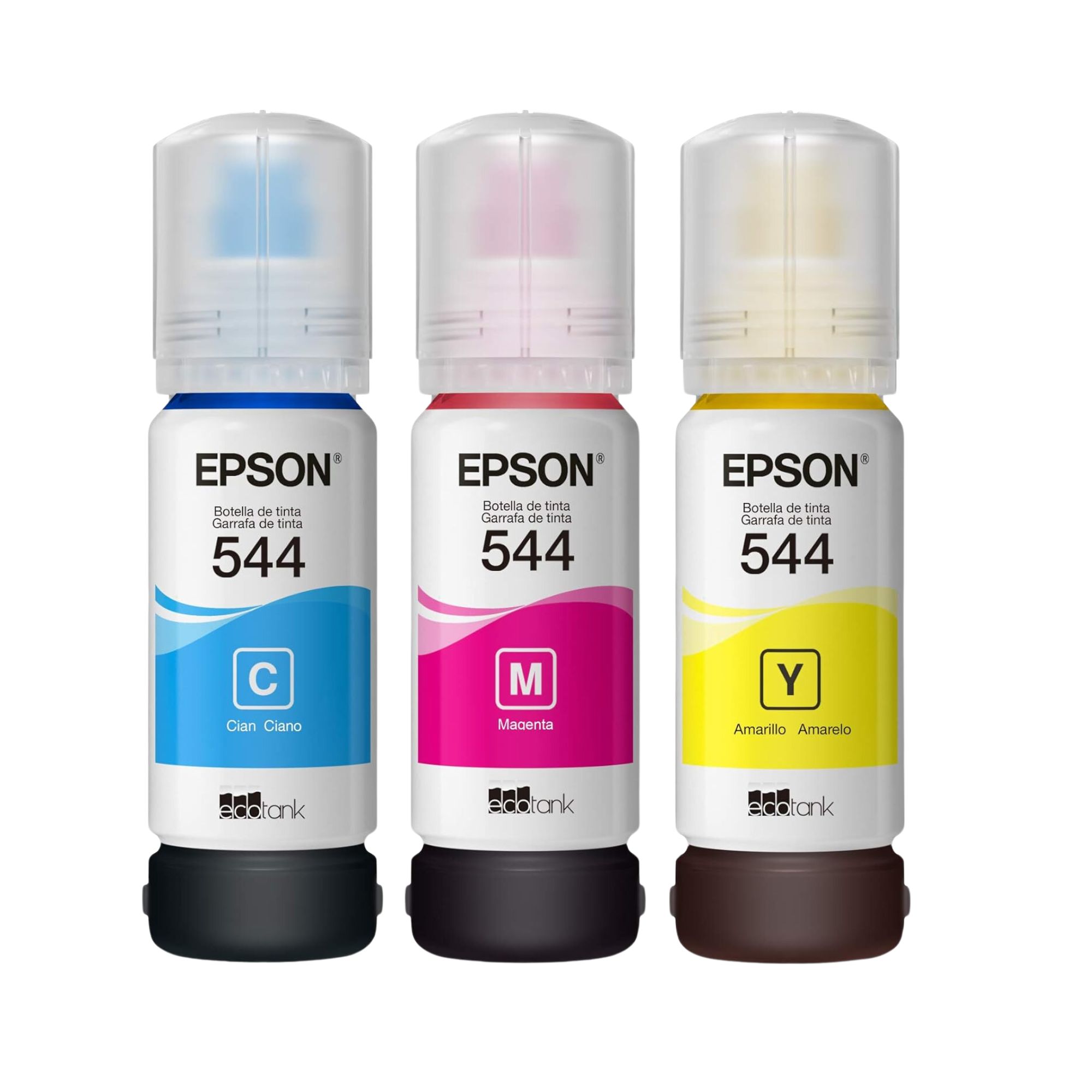 Kit de Tinta Epson T544 Tricolor 3 Botellas