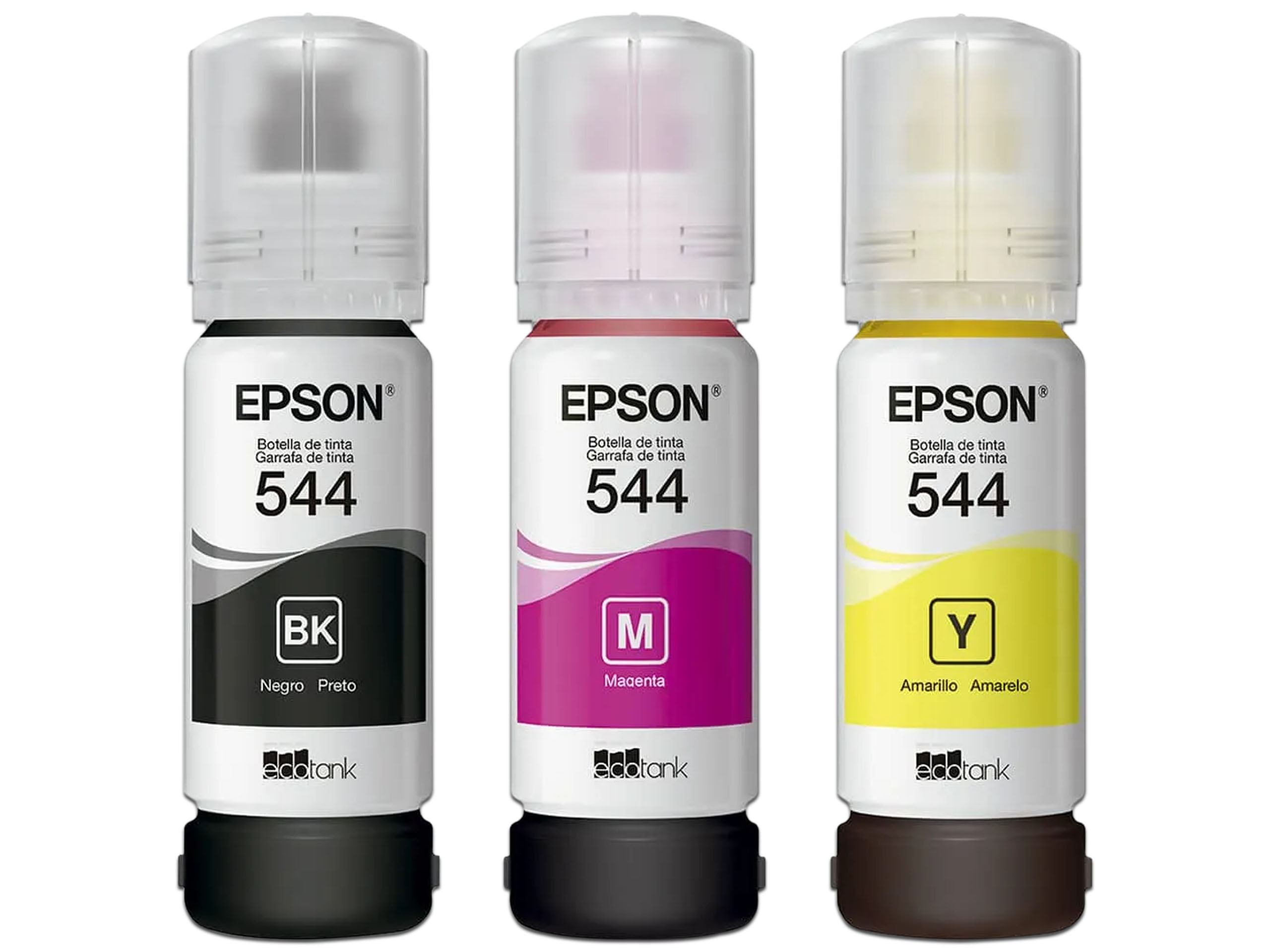 Foto 3 pulgar | Kit De Botellas De Tintas Epson 544, Color Negro, Magenta Y Amarillo.